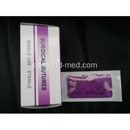 Sujetador sintético absorbible sintético de Vicryl Suture ISO aprobado